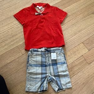 Burberry boys outfit (top, shorts)